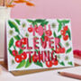 'You Clever Thing' Paper Cut Card, thumbnail 1 of 6