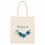 Personalised Blue Floral Bridesmaid Tote Bag Gift, thumbnail 6 of 6