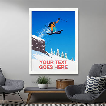 Personalised Ski Jump Poster, 3 of 6