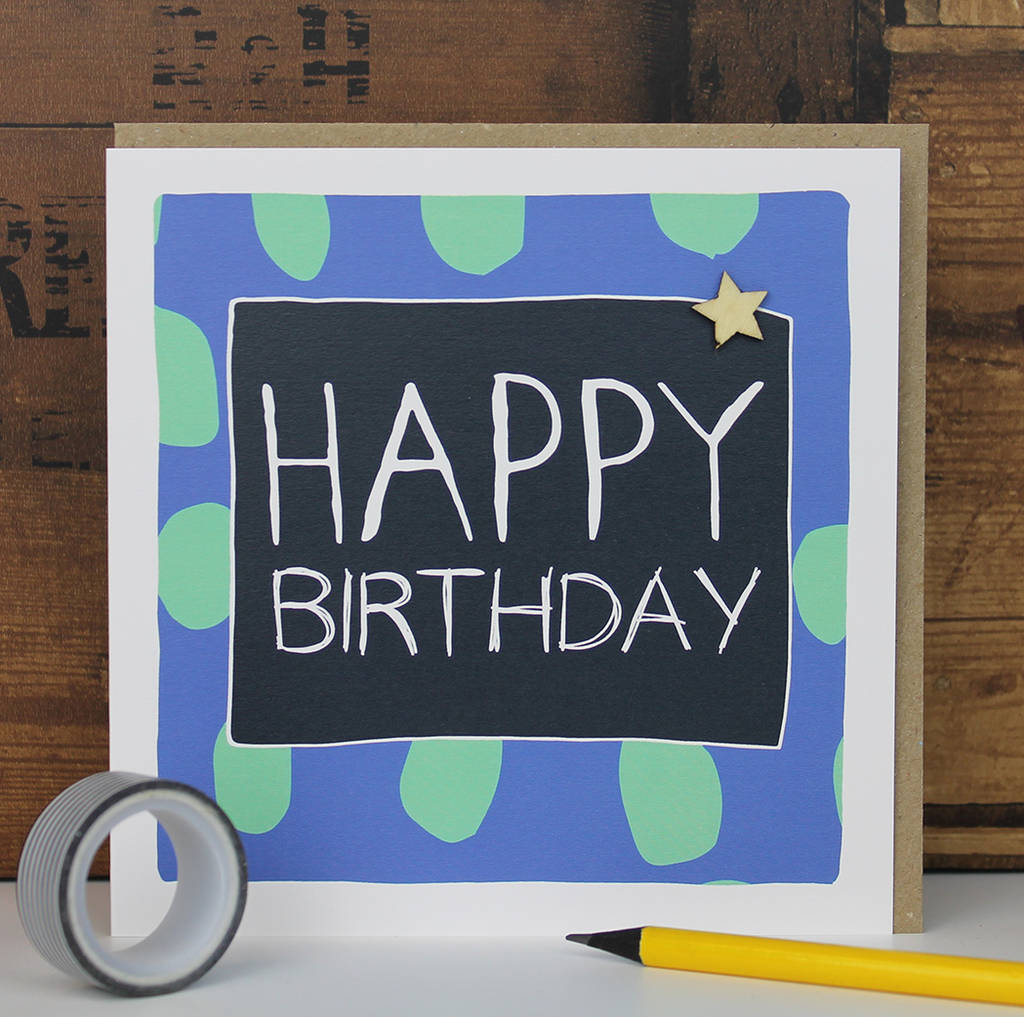 Happy Birthday Card For Male