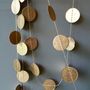 Dots Paper Garland In Gold, Five Meters, thumbnail 1 of 6