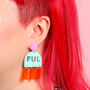 'Joyful' Colourful Acrylic Earrings, thumbnail 9 of 9