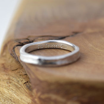Textured Silver Storybook Message Ring, 2 of 4