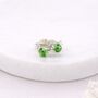 Sterling Silver Peridot Micro Stud Earrings – 3mm, thumbnail 1 of 3