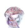 Folky Square Silk Scarf, thumbnail 4 of 5