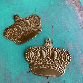 Tin Crown Hanging Ornament, 2 of 3