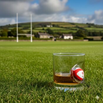 Personalised Rugby Ball Whisky Glass, 6 of 12