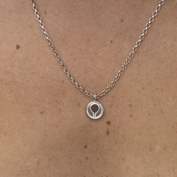Balloon Sterling Silver Charm Necklace, 5 of 6