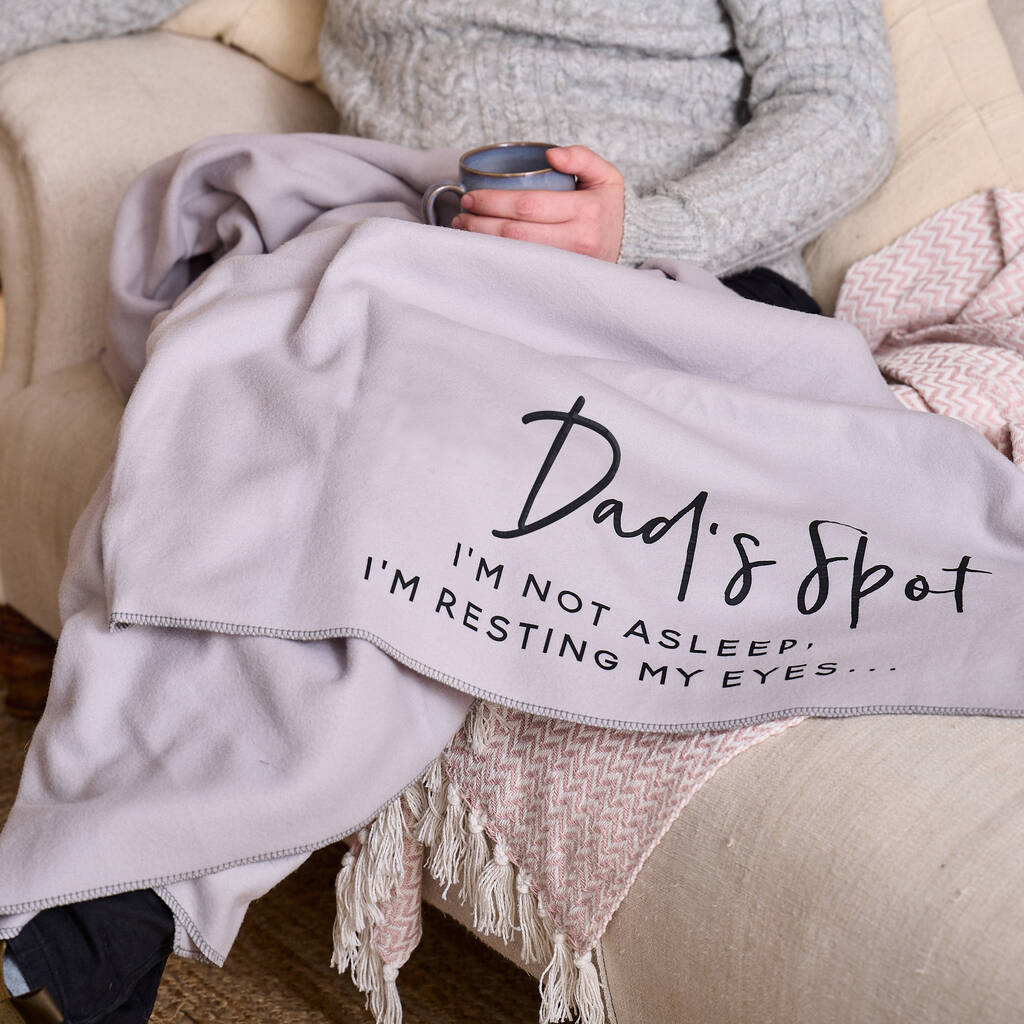 Personalised Dad's Father's Day Blanket By Sunday's Daughter