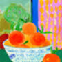 Oranges Still Life Art Print Watercolour Pastel Poster, thumbnail 4 of 6