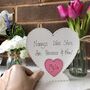 Personalised Mother's Day Nanny Wooden Ivory Heart, thumbnail 1 of 4