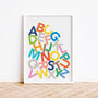Colourful Alphabet Letters Educational Kids Print, thumbnail 1 of 10
