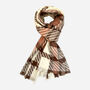 Brown Tartan Cosy Winter Scarf, thumbnail 3 of 6