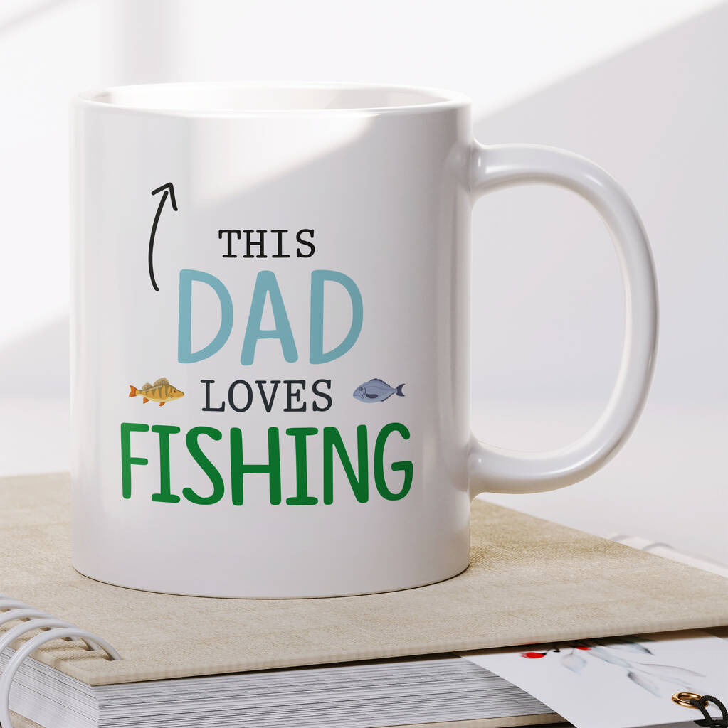 Dad's Fishing Gift Mug For Father's Day By GigglyFox