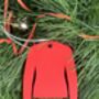 Christmas Jumper Tree Decoration Santa, thumbnail 3 of 4