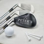 Personalised Faux Leather Iron Head Golf Club Cover, thumbnail 1 of 2