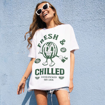 Fresh And Chilled Unsiex Watermelon T Shirt, 2 of 3