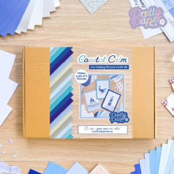 Coastal Calm Paper Craft Wall Art Kit, 3 of 6