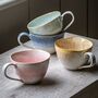 Reactive Glaze Mugs Set Of Four Choice Of Colours, thumbnail 2 of 7