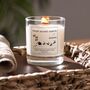 Secret Santa Personalised Christmas Soy Wax Scented Candle Gift Set, thumbnail 2 of 4