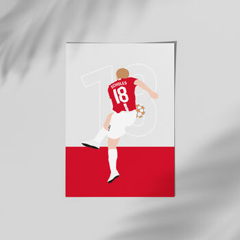 Paul Scholes Manchester Poster, 3 of 4
