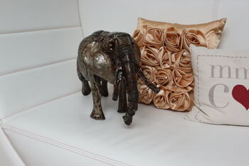 Elephant One Foot Metal Sculpture, 5 of 8