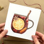 Mulled Wine Christmas Cards Pack Of Four, thumbnail 3 of 4