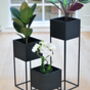Square Metal Planter With Stand, thumbnail 4 of 9