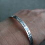 Personalised Flat Silver Bangle, thumbnail 5 of 5