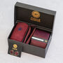 Burgundy Red Textured Tie Set And Socks Wedding Groomsmen Gift, thumbnail 2 of 8