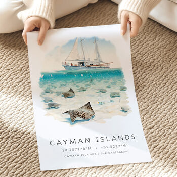 Cayman Island Caribbean Travel Poster, 3 of 7