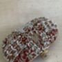 Maroon Handcrafted Embroidered Oval Clutch Bag, thumbnail 2 of 10