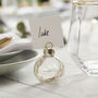 Glass Bauble Name Card Holders With Pampas Set Of Six, thumbnail 1 of 2