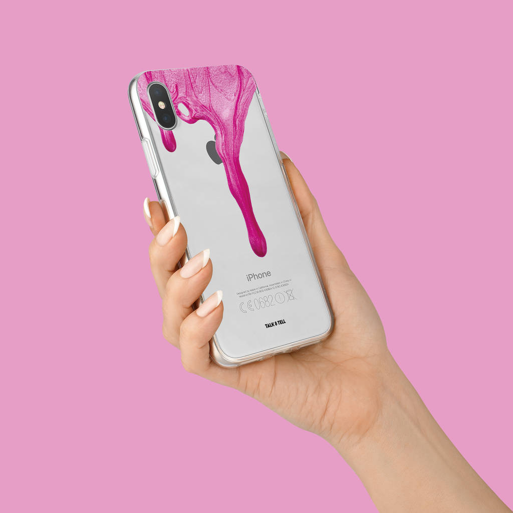 Pink Drip iPhone Case, 1 of 3