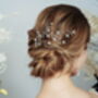 Celestial Star Bridal Hairvine And Earrings Lunella, thumbnail 4 of 6