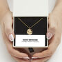 August Birthstone Necklace 18ct Gold Plate, thumbnail 1 of 6