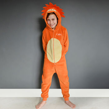 Personalised Lion Onesie For Kids, 5 of 8