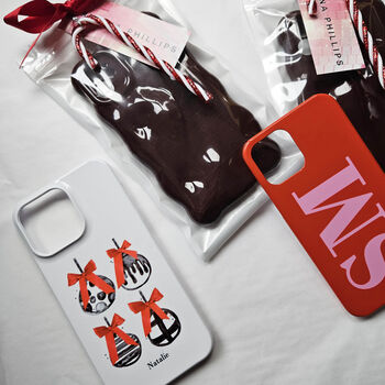 Personalised Christmas Bauble Phone Case, 3 of 8