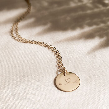 Personalised Joining Heart Initials Necklace, 2 of 4