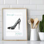 Personalised Stiletto Print, thumbnail 2 of 4