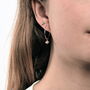 Keishi Pearl Hoop Earrings, thumbnail 2 of 6