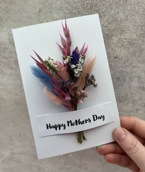 Dried Flowers Mothers Day Card, 6 of 6