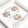 Three Personalised Jigsaw Maps Framed Print, thumbnail 2 of 12