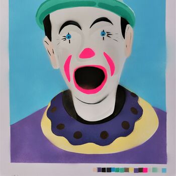 'The Clown' Handmade Original Signed Art, 4 of 8