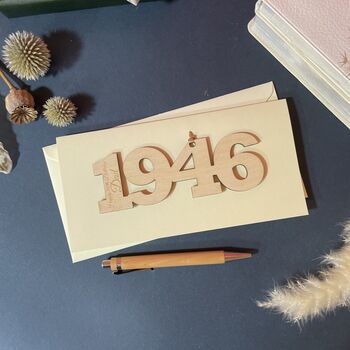 Personalised 80th Birthday 1946 Year Card, 10 of 11