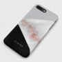 Personalised Silver Geometric Marble Phone Case, thumbnail 2 of 6