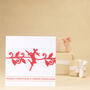 Handmade Red Christmas Reindeer Card, thumbnail 2 of 3