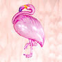 Flamingo Shaped Large Foil Balloon, thumbnail 1 of 5