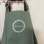 Personalised Floral Apron, thumbnail 4 of 4