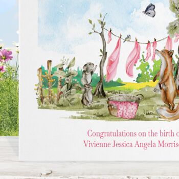 New Baby Card, Congratulations Boy Girl #A02, 4 of 8